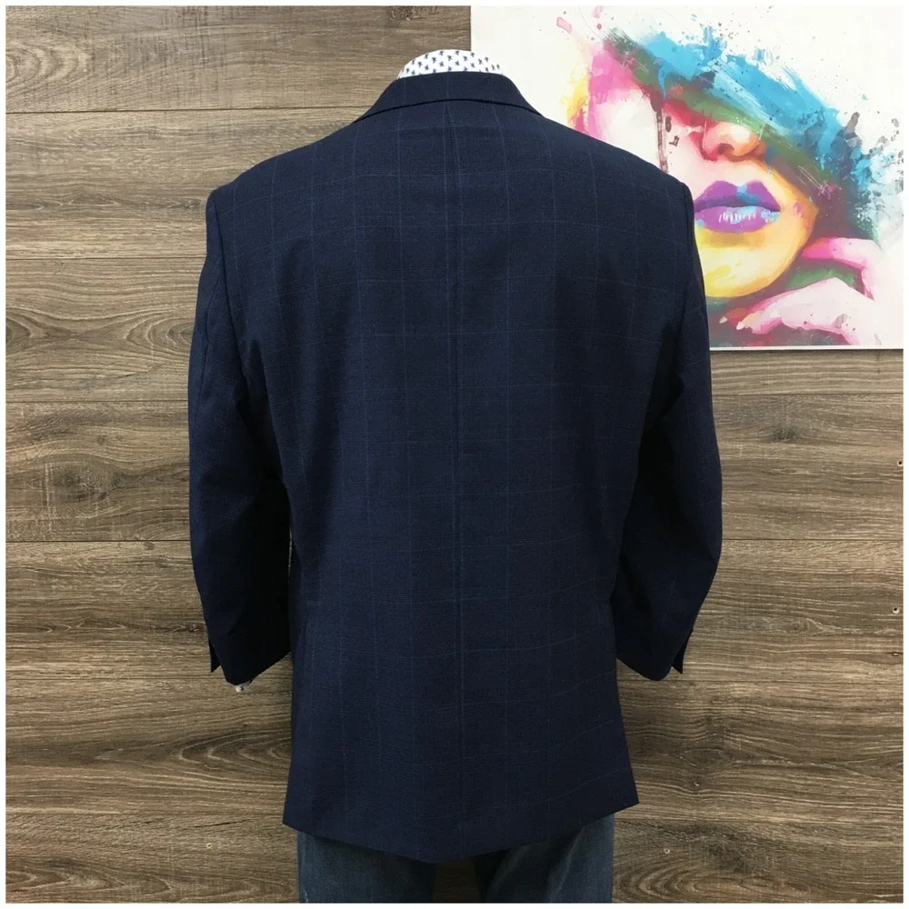 RALPH LAUREN Mens Wool Blazer Sport Coat Casual Jacket Size 48R Classic Suit